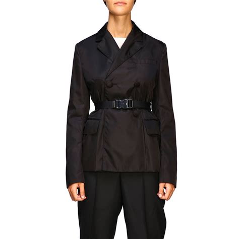 prada womens tweed jackets|prada women's double breasted jackets.